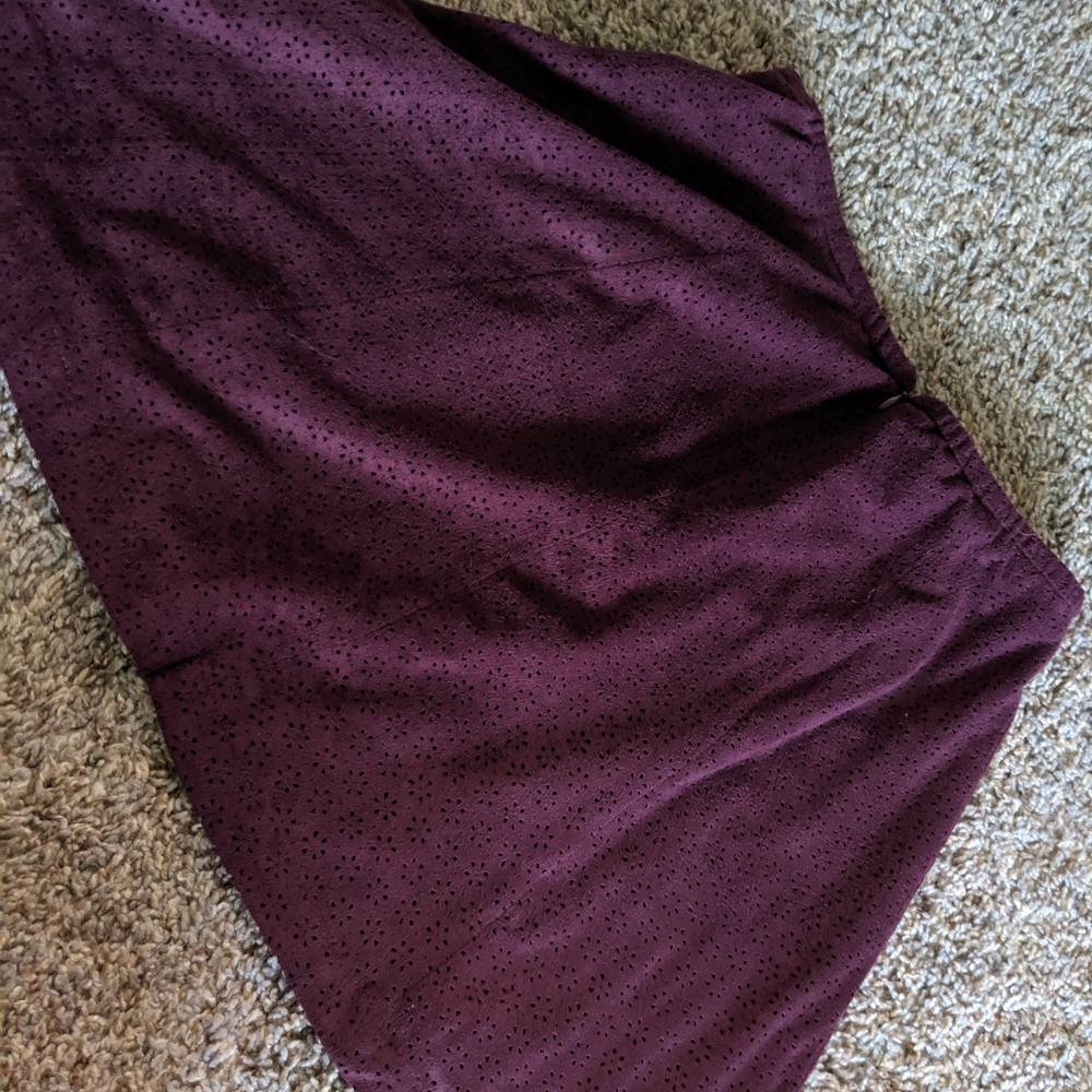 Express Faux suede skirt
